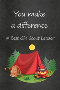 Thick Notebook (119 Pages) - Summer Journal, Camping, Girl Scout Leader Gifts