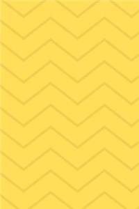 Yellow Chevron Print Journal