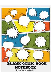 Blank Comic Book Notebook