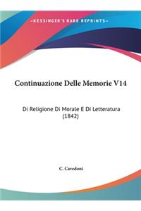 Continuazione Delle Memorie V14