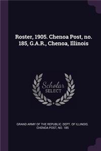 Roster, 1905. Chenoa Post, no. 185, G.A.R., Chenoa, Illinois