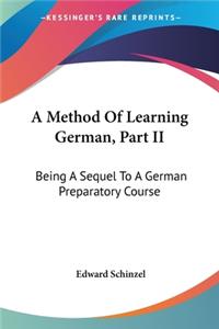 Method Of Learning German, Part II
