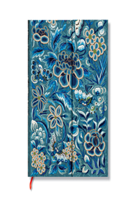 Blue Willow (Celebrate Hanfu) Midi Unlined Hardcover Journal (Wrap Closure)