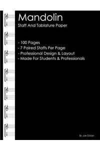 Mandolin Staff and Tablature Paper