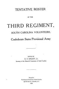 Tentative Roster of the Third Regiment, South Carolina Volunteers, Confederate States Provisional Army