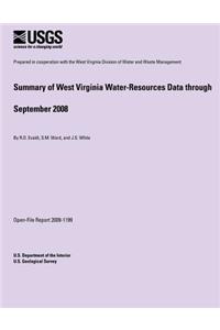 Summary of West Virginia Water-Resources Data through September 2008