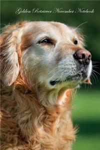 Golden Retriever November Notebook Golden Retriever Record, Log, Diary, Special Memories, To Do List, Academic Notepad, Scrapbook & More