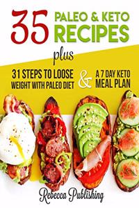 35 Healthy Paleo and Keto Recipes plus 31 Steps to Lose weight with Paleo Diet