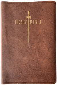 KJV Sword Study Bible Giant Print Acorn Bonded Leather Indexed