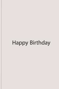 Happy Birthday