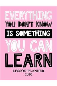 Lesson Planner 2020