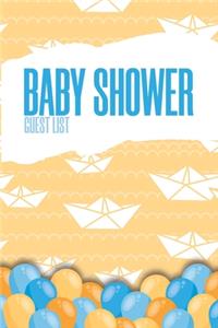 Baby Shower Guest List