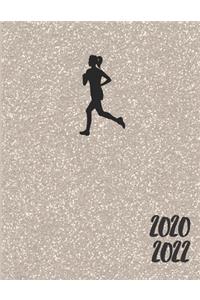 2020-2022 Three 3 Year Planner Running Monthly Calendar Gratitude Agenda Schedule Organizer