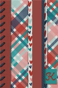 K: Monogrammed To Do Planner - Track Daily Tasks - Journal To Write In Meals - Meeting Notes Log