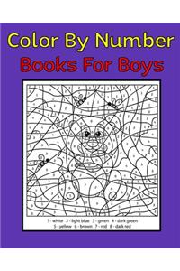 Color By Number Books For Boys