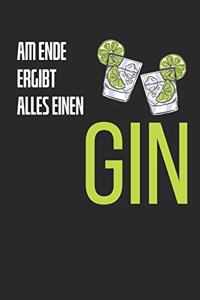 Gin Tonic Cocktail Notizbuch