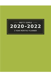 2020 2022 3 Year Monthly Planner