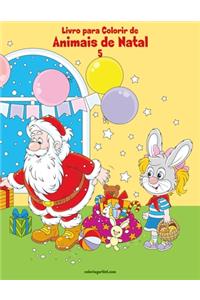 Livro para Colorir de Animais de Natal 5