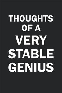 Thoughts Of A Very Stable Genius