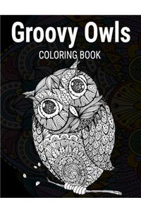 Groovy Owls Coloring Book
