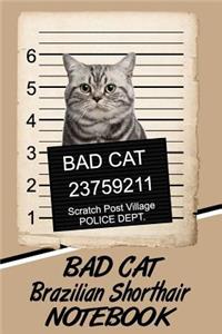 Bad Cat Brazilian Shorthair Notebook