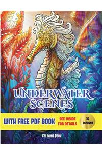 Underwater Scenes Coloring Book