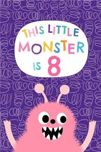 This Little Monster Is 8