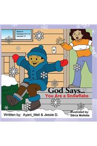 God Says...You Are a Snowflake!