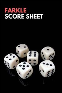 Farkle Score Sheet