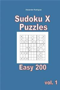 Sudoku X Puzzles - Easy 200 vol. 1