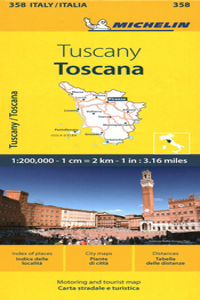 Michelin Map Italy: Toscana 358