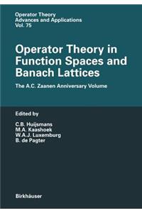 Operator Theory in Function Spaces and Banach Lattices
