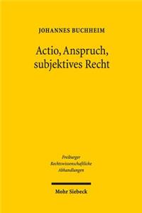 Actio, Anspruch, Subjektives Recht