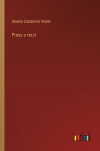 Prose e versi