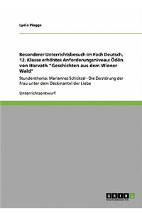 Besonderer Unterrichtsbesuch im Fach Deutsch, 12. Klasse erhöhtes Anforderungsniveau