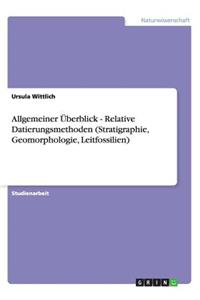 Allgemeiner Überblick - Relative Datierungsmethoden (Stratigraphie, Geomorphologie, Leitfossilien)