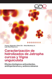 Caracterización de hidrolizados de Jatropha curcas y Vigna unguiculata