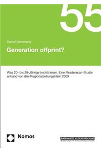 Generation Offprint?