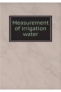 Measurement of Irrigation Water