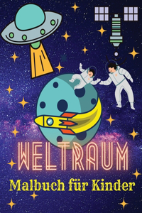 Weltraum-Malbuch für Kinder