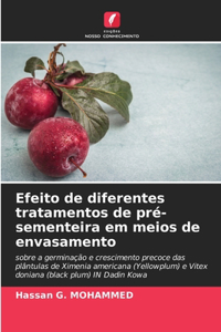 Efeito de diferentes tratamentos de pré-sementeira em meios de envasamento