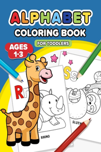 Alphabet Coloring Book for Toddlers 1-3
