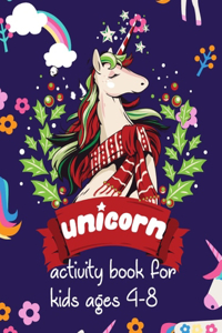 Unicorn Activity Book For Kids Ages 4-8