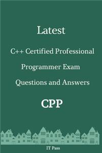 Latest C++ Certified Professional Programmer Exam CPP Questions and Answers