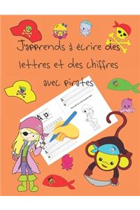 J'apprends à écrire des lettres et des chiffres avec pirates