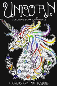 Unicorn Coloring Books for Girls Flowers And Art Designs