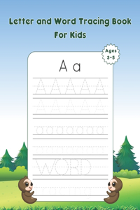 Letter And Word Tracing Book For Kids Ages 3-5