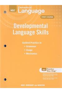 Elements of Language: Developmental Language Skills Grade 7