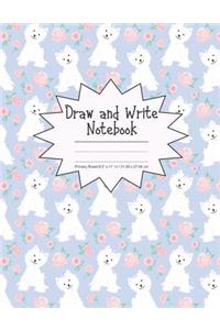 Draw and Write Notebook Primary Ruled 8.5 x 11 in / 21.59 x 27.94 cm