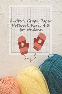 Knitter's Graph Paper Notebook Ratio 4